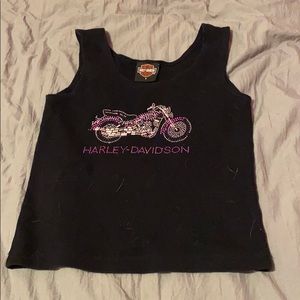 Black Harley Davison tank top